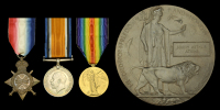 Three: Private H. A. Atkins, 21st Lancers, who took part in the regiment’s celebrated charge at Shabkadar on 5...