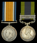 Pair: Private B. J. Ellis, 21st Lancers and Machine Gun Corps (Cavalry)

British War Medal 1914-20 (11495 Pte. B....