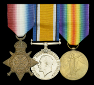 Three: Private E. Large, 21st Lancers, later 9th Lancers

1914 Star (5070 Pte. E. Large. 9/Lrs.); British War and...
