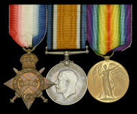 Three: Private H. C. Baker, 21st Lancers

1914-15 Star (3383. Pte. H. C. Baker. 21-Lrs.); British War and Victory...