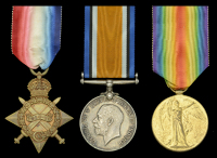 Three: Private H. J. Ware, 21st Lancers, who took part in the regiment’s celebrated charge at Shabkadar on 5...