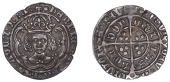Henry VII (1485-1509), Facing Bust issue, Groat, class IIIb, mm. small escallop, crown with two jewelled arches,...