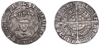 Henry VII (1485-1509), Facing Bust issue, Groat, class IIIc, mm. greyhound’s head no. 1 on obv., 2 on rev., crown...