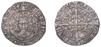 Henry VII (1485-1509), Facing Bust issue, Groat, class IIIc, mm. greyhound’s head no. 2 on obv., rose on rev.,...