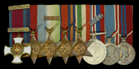 A rare 1939 D.S.O. group of eight awarded to Captain R. I. A. Sarell, Royal Navy, for ramming a U-boat whilst in...