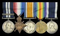 A rare Great War D.S.M. and Bar group of five awarded to Chief Petty Officer Frederick Robinson, Royal Navy, H.M.S....
