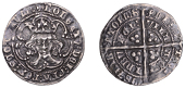 Robert III (1390-1406), Heavy coinage, First issue, Groat, Edinburgh, mm. cross pattée on rev. only, tressure of...