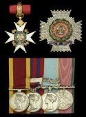 The Victorian K.C.B. group of five awarded to Admiral Sir Edward Rice, Royal Navy, who rose to be Commander-in-Chief...