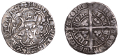 Robert III (1390-1406), Heavy coinage, First issue, Groat, Edinburgh, mm. cross potent, tressure of seven arcs,...