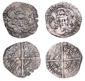 Robert III (1390-1406), Heavy coinage, First issue, Groats (2), both Edinburgh, mm. cross potent, tressure of seven...