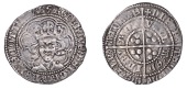 Robert III (1390-1406), Heavy coinage, Second issue, Groat, Edinburgh, mm. cross potent, tressure of nine arcs with...