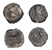Continental Iron Age, GAUL, Carnutes, Pixtilos, bronze Unit, c. 50-30 BC, diademed head right, pixlitos before, rev....