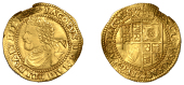 James I (1603-1625), Third coinage, Quarter-Laurel, mm. rose, second bust, 2.25g/11h (SCBI Schneider 95; N 2118; S...