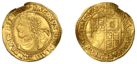 James I (1603-1625), Third coinage, Quarter-Laurel, mm. rose, second bust, 2.25g/11h (SCBI Schneider 95; N 2118; S...