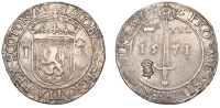James VI (1567-1625), Before Accession, First coinage, Ryal, 1571, 29.87g/1h (SCBI 35, 1213; B 7, fig. 921; S 5472...