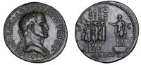 Galba (68-69), Cast Æ ‘As’, after Giovanni Cavino (1500-1570), Paduan type of a Sestertius, laureate and draped...
