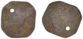 Charles I (1625-1649), Confederate Catholics issues, Kilkenny, Halfpenny, mm. harp, 5.45g/8h (S 6555; DF 263)....