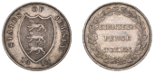 Jersey, States, Eighteen Pence, 1813, arms, rev. value in wreath, edge plain, 6.45g/12h (D 3; Prid. 2). Very...