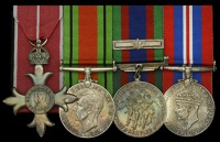 A Second War O.B.E. group of four attributed to Major C. Ayerst, Royal Canadian Army Pay Corps

The Most Excellent...