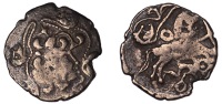 Continental Iron Age, ARMORICA, Osismii, electrum Stater, c. 80-50 BC, head facing right, hair in thick locks and...