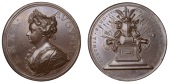 Capture of Béthune, St Venant and Aire, 1710, a copper medal by J. Croker and S. Bull, laureate and draped bust of...