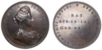 Death of Queen Mary, 1694, a copper medal, unsigned [by J. or N. Roettiers], bust right, rev. legend, 50mm, 53.77g...