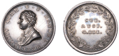 Handel Centenary Festival, 1784, a silver admission ticket, unsigned, bust of George Handel left, rev. sub. aust....