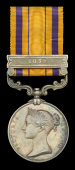 South Africa 1877-79, 1 clasp, 1879 (G. T. Binell. Dom: 3.Cl: H.M.S. “Boadicea.”) toned, extremely fine	 £500-£700