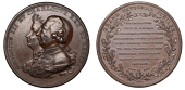 George III, Grand National Jubilee, 1809, a copper medal, unsigned [by P. Kempson], conjoined busts of George III...