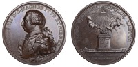 George III Preserved from Assassination, 1800, a copper medal by C.H. Küchler, cuirassed and draped bust left, rev....