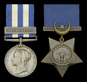 Pair: Private G. Crago, 2nd Battalion, Duke of Cornwall’s Light Infantry 

Egypt and Sudan 1882-89, dated...