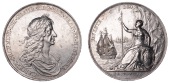 Peace of Breda [1667], a silver medal, unsigned [by J. Roettier], laureate and draped bust of Charles II right, rev....