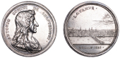 Earl of Shaftesbury Acquitted of High Treason, 1681, a silver medal by G. Bower, draped bust right, rev. view of...