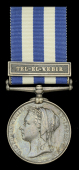 Egypt and Sudan 1882-89, dated reverse, 1 clasp, Tel-El-Kebir (1404. Pte. O. Shanley. 1/R. Ir: Fus:) pitting from...