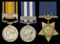 Three: Sapper T. Cooper, Royal Engineers 

South Africa 1877-79, 1 clasp, 1879 (13744. Sapper T. Cooper. R.E.);...