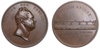 Opening of London Bridge, 1831, a copper medal by B. Wyon for the Corporation of the City of London, bust of William...