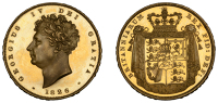George IV (1820-1830), Proof Two Pounds, 1826, edge septimo, 16.00g/6h (Hill T16; WR 228; S 3799). Lightly toned...