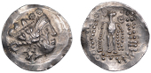 Continental Iron Age, LOWER DANUBE, Tetradrachm, imitations of Thasos, c. 2nd-1st Century BC, head of Dionysos...