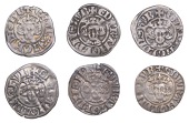 Edward I (1272-1307), New coinage, Pennies (6), class 4d (2), both London, pellet before edw and civi, 1.35g/4h,...