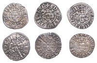 Edward I (1272-1307), New coinage, Pennies (6), class 4d (2), both London, pellet before edw and civi, 1.35g/4h,...