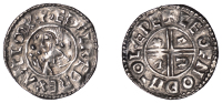 Æthelred II (978-1016), Penny, CRVX type, Lewes, Leofnoth, leofnod mo læpe, 1.37g/9h (HHK 29; BEH 1438; N 770; S...