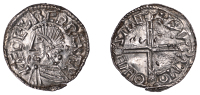 Æthelred II (978-1016), Penny, Long Cross type, Hastings, Leofa, lyva mωo hæsting, obv. legend ends an, 1.39g/12h...