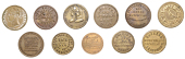 YORKSHIRE, Bradford, Benjamin Bain (W 1140); Duchess Music Saloon (W 1145, the plate piece); Elland, James Dyson &...