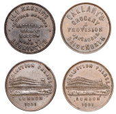 SHROPSHIRE, Bridgnorth, George Callant, 1851 (W 1180; Allen HP-C025); Ludlow, James and Edward Harding, 1851 (W...