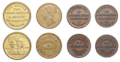 SURREY, Croydon, George Carter, brass, eg, 24mm (W –); Richmond, Robert Innocent (2, W 4440a, 4440b, the plate...