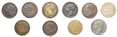 YORKSHIRE, Sheffield, John Bellamy (2, W 4560a, 4560b), William Crowther (W 4570), William Harvey (W 4590), Alwin...