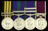 Four: Staff Quartermaster Sergeant E. Grayson, Royal Army Pay Corps

Africa General Service 1902-56, 1 clasp,...