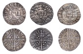 Edward I (1272-1307), New coinage, Pennies (3), class 5a (2), both London, pellet on breast, 1.37g/12h, 1.14g/9h...