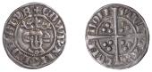 Edward I (1272-1307), New coinage, Penny, class 7a, London, rose on breast, wide crown with outward-curving sides,...