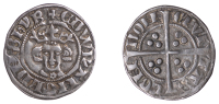 Edward I (1272-1307), New coinage, Penny, class 7a, London, rose on breast, wide crown with outward-curving sides,...